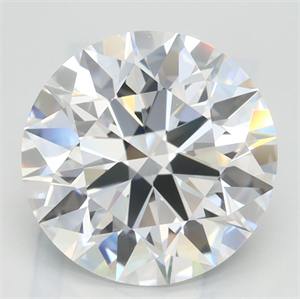 Picture of Lab Grown Diamond 3.32 Carats, Round with Ideal Cut, D Color, IF Clarity and Certified by IGI