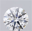 Lab Grown Diamond 6.31 Carats, Round with Excellent Cut, D Color, VS1 Clarity and Certified by GIA