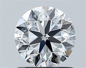 Picture of Natural Diamond 0.90 Carats, Round with Very Good Cut, G Color, VS2 Clarity and Certified by GIA