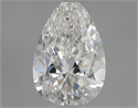Natural Diamond 0.45 Carats, Pear with  Cut, H Color, VS2 Clarity and Certified by GIA