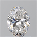 Diamante Natural 0.79 quilates, Ovalado , Color F, claridad VVS1 y certificado GIA