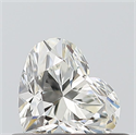 Natural Diamond 0.42 Carats, Heart with  Cut, J Color, VVS1 Clarity and Certified by GIA