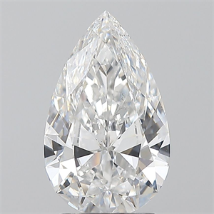 Foto Diamante Natural 2.01 quilates, De pera , Color D, claridad SI1 y certificado GIA de