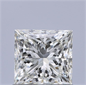 Natural Diamond 0.81 Carats, Princess with  Cut, J Color, VVS1 Clarity and Certified by GIA