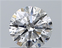 Natural Diamond 0.70 Carats, Round with Excellent Cut, G Color, I1 Clarity and Certified by GIA