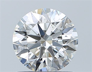 Picture of Natural Diamond 0.90 Carats, Round with Excellent Cut, H Color, SI2 Clarity and Certified by GIA