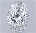 Natural Diamond 0.50 Carats, Oval with  Cut, E Color, SI1 Clarity and Certified by GIA