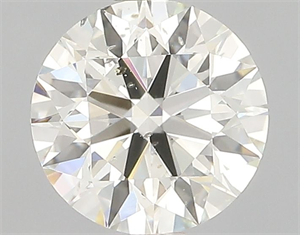 Picture of Natural Diamond 0.90 Carats, Round with Excellent Cut, L Color, SI2 Clarity and Certified by GIA