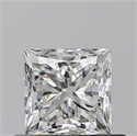 Natural Diamond 0.70 Carats, Princess with  Cut, H Color, VS2 Clarity and Certified by GIA