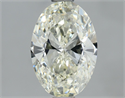 Natural Diamond 1.31 Carats, Oval with  Cut, J Color, VVS2 Clarity and Certified by IGI