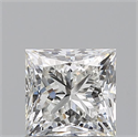 Natural Diamond 0.73 Carats, Princess with  Cut, G Color, VS2 Clarity and Certified by GIA