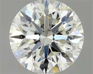 Picture of Natural Diamond 1.01 Carats, Round with Excellent Cut, H Color, VVS2 Clarity and Certified by IGI