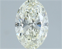Natural Diamond 1.01 Carats, Oval with  Cut, I Color, VVS1 Clarity and Certified by IGI