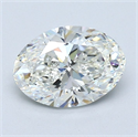 Natural Diamond 1.20 Carats, Oval with  Cut, I Color, VS2 Clarity and Certified by GIA