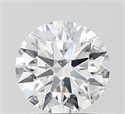 Lab Grown Diamond 2.10 Carats, Round with Ideal Cut, D Color, VVS1 Clarity and Certified by IGI