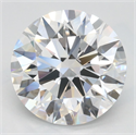 Lab Grown Diamond 2.83 Carats, Round with Ideal Cut, D Color, VVS1 Clarity and Certified by IGI