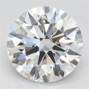 Picture of Lab Grown Diamond 2.83 Carats, Round with Ideal Cut, D Color, VVS1 Clarity and Certified by IGI