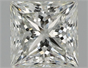 Natural Diamond 1.01 Carats, Princess with  Cut, J Color, VS1 Clarity and Certified by GIA