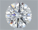 Natural Diamond 0.70 Carats, Round with Excellent Cut, G Color, SI1 Clarity and Certified by GIA
