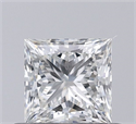 Diamante Natural 0.50 quilates, Princesa , Color H, claridad SI1 y certificado GIA