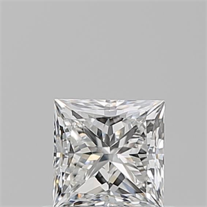 Picture of Natural Diamond 0.60 Carats, Princess with  Cut, F Color, VVS2 Clarity and Certified by GIA