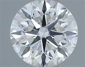 Picture of Natural Diamond 0.40 Carats, Round with Excellent Cut, E Color, SI1 Clarity and Certified by IGI