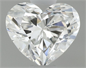 Natural Diamond 0.43 Carats, Heart with  Cut, G Color, VVS2 Clarity and Certified by GIA