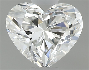Picture of Natural Diamond 0.43 Carats, Heart with  Cut, G Color, VVS2 Clarity and Certified by GIA