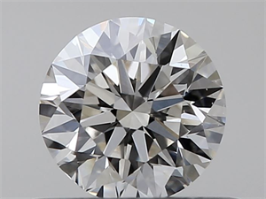 Picture of Natural Diamond 0.40 Carats, Round with Excellent Cut, K Color, VS2 Clarity and Certified by GIA