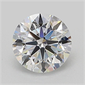 Lab Grown Diamond 1.02 Carats, Round with Ideal Cut, D Color, VVS2 Clarity and Certified by IGI
