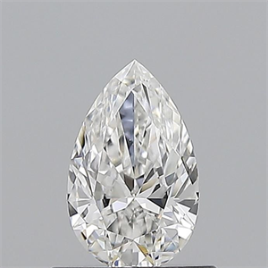 Picture of Natural Diamond 0.55 Carats, Pear with  Cut, F Color, VS2 Clarity and Certified by GIA
