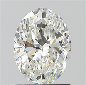 Picture of Natural Diamond 1.20 Carats, Oval with  Cut, H Color, SI1 Clarity and Certified by GIA