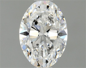 Picture of Natural Diamond 0.55 Carats, Oval with  Cut, D Color, IF Clarity and Certified by GIA