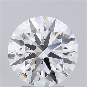 Picture of Lab Grown Diamond 2.91 Carats, Round with Excellent Cut, E Color, VVS2 Clarity and Certified by GIA