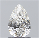 Diamante Natural 0.71 quilates, De pera , Color G, claridad SI1 y certificado GIA
