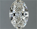 Natural Diamond 1.05 Carats, Oval with  Cut, I Color, SI1 Clarity and Certified by IGI