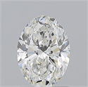 Natural Diamond 1.10 Carats, Oval with  Cut, F Color, SI2 Clarity and Certified by GIA