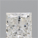 Natural Diamond 0.60 Carats, Princess with  Cut, G Color, SI2 Clarity and Certified by GIA