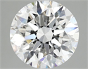 Lab Grown Diamond 3.08 Carats, Round with Excellent Cut, E Color, VVS2 Clarity and Certified by IGI
