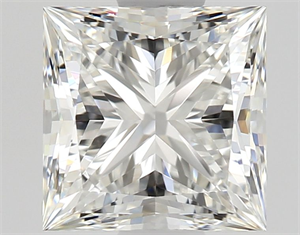 Picture of Natural Diamond 1.06 Carats, Princess with  Cut, G Color, VVS1 Clarity and Certified by GIA