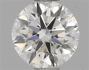 Picture of Natural Diamond 0.55 Carats, Round with Excellent Cut, J Color, VVS1 Clarity and Certified by GIA