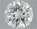 Natural Diamond 5.18 Carats, Round with Excellent Cut, H Color, VVS2 Clarity and Certified by IGI