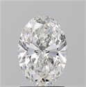 Natural Diamond 1.51 Carats, Oval with  Cut, G Color, VS2 Clarity and Certified by GIA