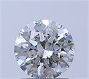 Natural Diamond 1.21 Carats, Round with Excellent Cut, E Color, I1 Clarity and Certified by GIA