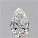 Diamante Natural 0.50 quilates, De pera , Color F, claridad IF y certificado GIA