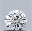Natural Diamond 0.42 Carats, Round with Excellent Cut, J Color, VVS1 Clarity and Certified by GIA
