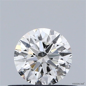 Picture of Natural Diamond 0.42 Carats, Round with Excellent Cut, J Color, VVS1 Clarity and Certified by GIA