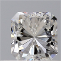 Natural Diamond 0.42 Carats, Radiant with  Cut, F Color, SI1 Clarity and Certified by GIA