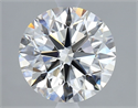 Natural Diamond 2.03 Carats, Round with Excellent Cut, F Color, VVS2 Clarity and Certified by GIA