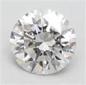Lab Grown Diamond 2.52 Carats, Round with Excellent Cut, F Color, VS1 Clarity and Certified by IGI